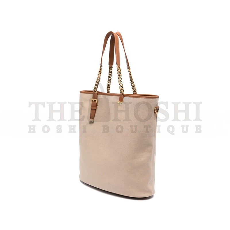 Y51 LAURENT SHOPPING TOTE BAG IN DESERT DUST&BRICK 781302FAC7T (36*38*15cm) Master Quality
